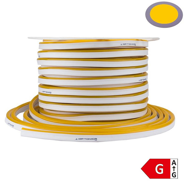 LED NEON FLEX 8.5W/M 220V IP65 Žuta - Kolut 50 metara