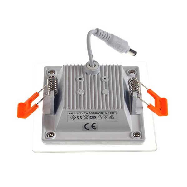 LED PANEL 6W STAKLENI KVADRATNI 230V  IP20