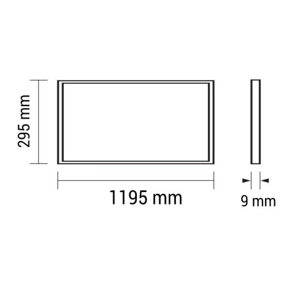 LED PANEL 300x1200 36W/AC175-265V 3600LM UGR<19 PF>0.9