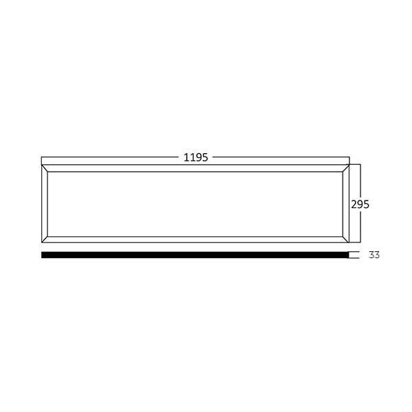 LED panel ugradbeni 40W 4000 lm 4000K 295x1195 mm IP20