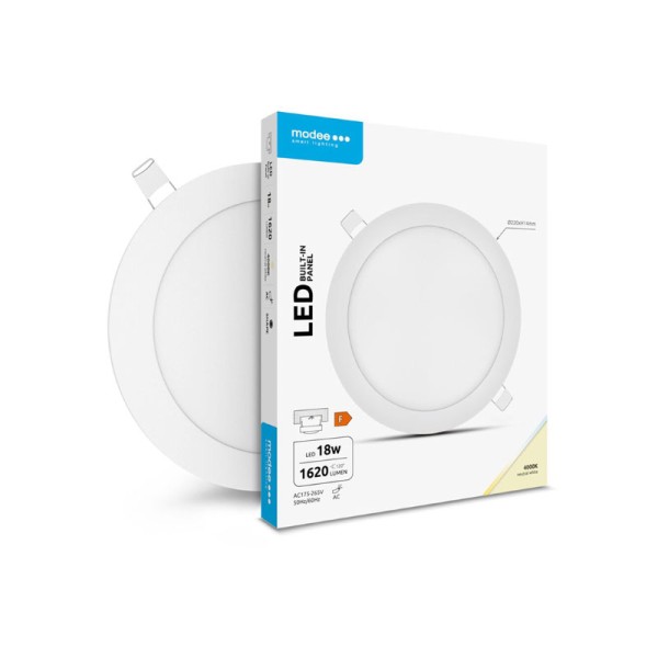 LED panel ugradbeni okrugli 18W 1620 lm AC 175-265 V IP20