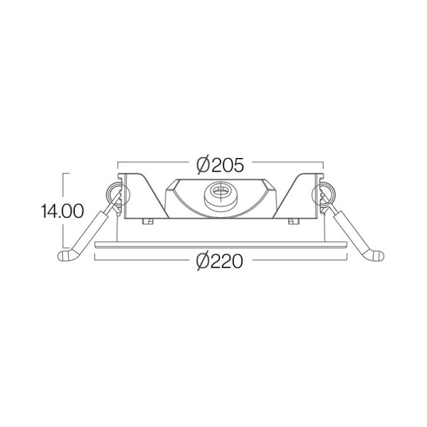 LED panel ugradbeni okrugli 18W 1620 lm AC 175-265 V IP20