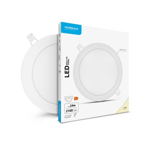 LED panel ugradbeni okrugli 24W 2160 lm AC 175-265 V IP20