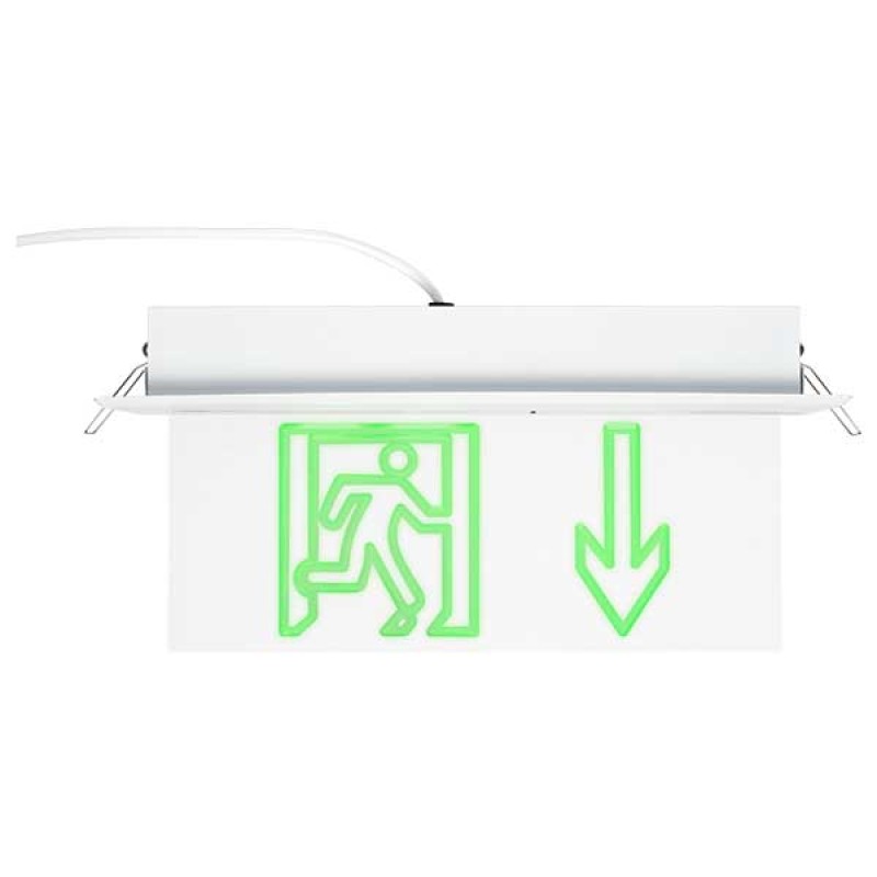 LED PANIK RASVJETA UGRADBENA STRELICA DOLJE 1.5W IP21