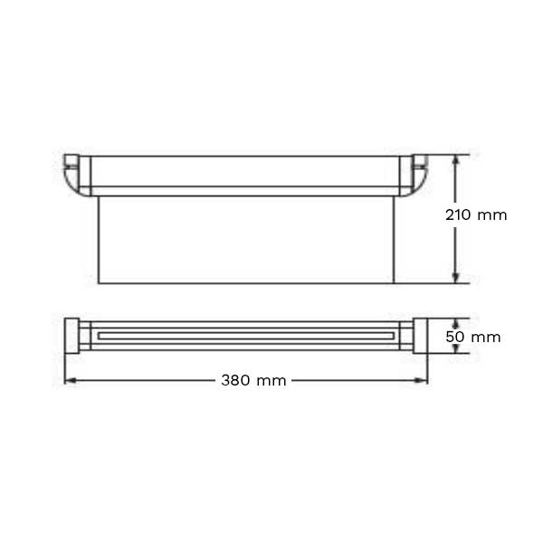 LED PANIK RASVJETA UGRADBENA STRELICA DOLJE 1.5W IP21