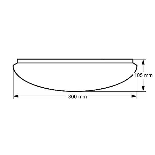LED plafonera IGLOO PIR senzor pokreta i luxomat 2XE27 D300mm LED unutarnja rasvjeta 012578 - iDEAL LED | Led žarulje - LED rasvjeta iDEAL LED | Led žarulje - LED rasvjeta LED plafonera IGLOO PIR senzor pokreta i luxomat 2XE27 D300mm