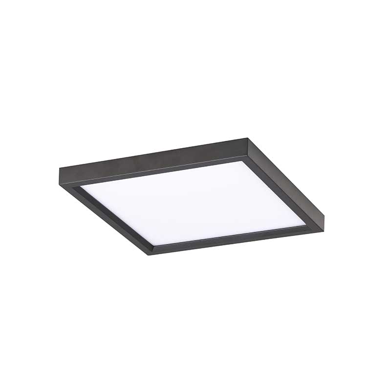 LED plafonjera četvrtasta 2xE27 IP44 Antracit RAL 7016