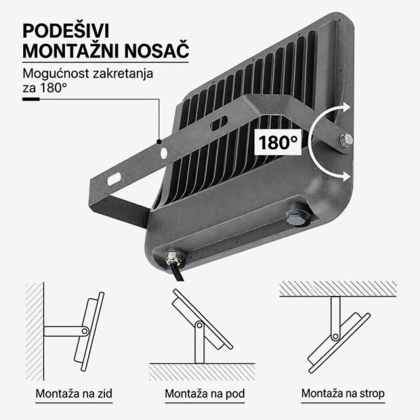 LED reflektor 150W 15000 lm IP65