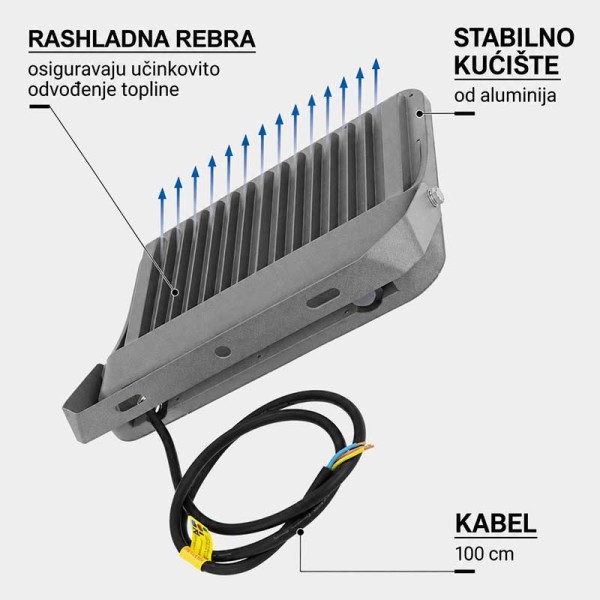 LED reflektor 150W 15000 lm IP65