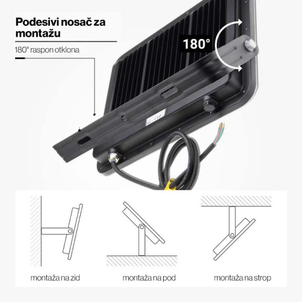 LED reflektor 200W 28 000 lm AC 220-240V IP65 