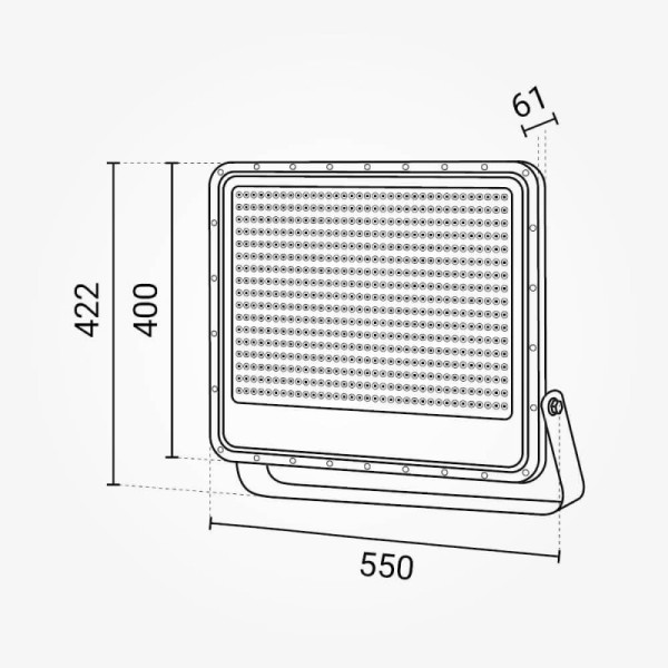 LED reflektor 400W 56 000 lm AC 220-240V IP65 