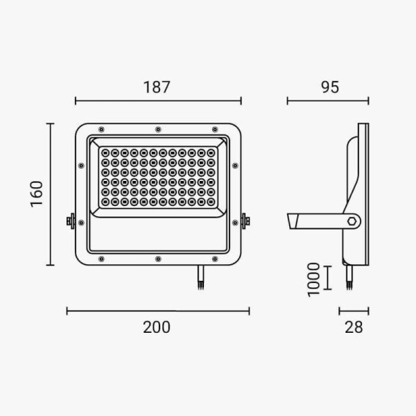 LED reflektor 30W 3000 lm IP65 LED reflektor 30W 3000 lm IP65