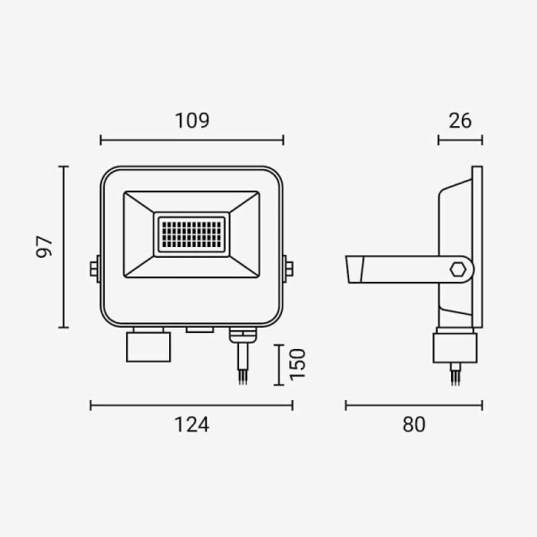 LED reflektor Easy Fix 20W 1800 lm AC 180-265V 120° IP65 - CCT odabir svjetlosti