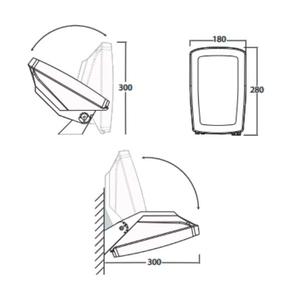 LED reflektor GERMANA 1XE27 220V IP66