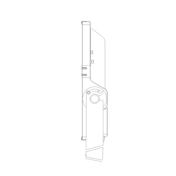 LED reflektor visoke učinkovitosti G3 slim 150W 25500 lm 160 lm/W IK10 asimetrične PMMA leće IP66 100-277V 6-20KV Philips LED chip
