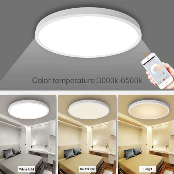 LED smart stropna svjetiljka plafonjera 60W CCT dimabilna WiFi Tuya IP40