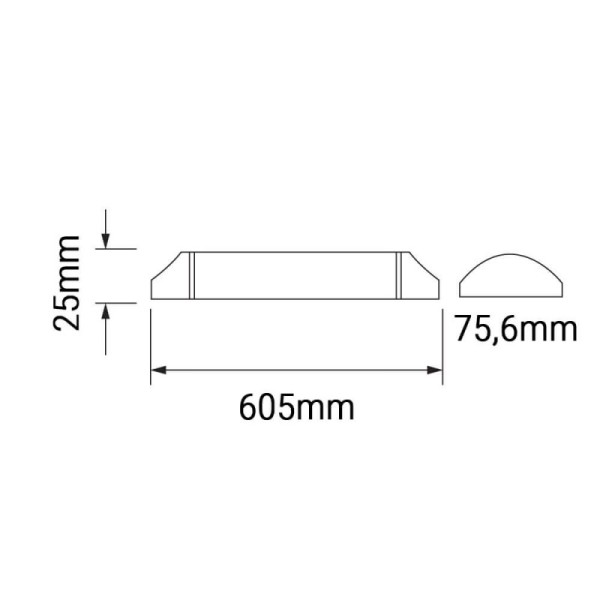 LED svjetiljka nadgradna 60cm 20W IP20 1660lm
