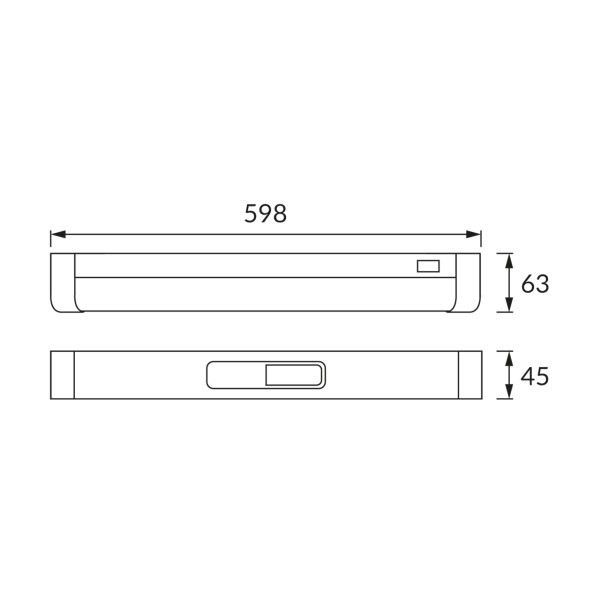 LED svjetiljka nadgradna kuhinjska 15W 4000K 60cm IP44 LED Rasvjeta za namještaj 03717 - iDEAL LED | Led žarulje - LED rasvjeta iDEAL LED | Led žarulje - LED rasvjeta LED svjetiljka nadgradna kuhinjska 15W 4000K 60cm IP44