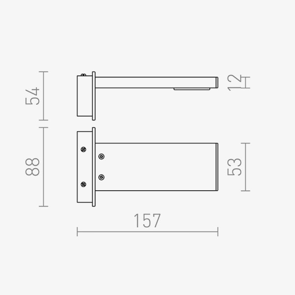 LED svjetiljka za kupaonska ogledala PARAGNA 5.7W 3000K IP44