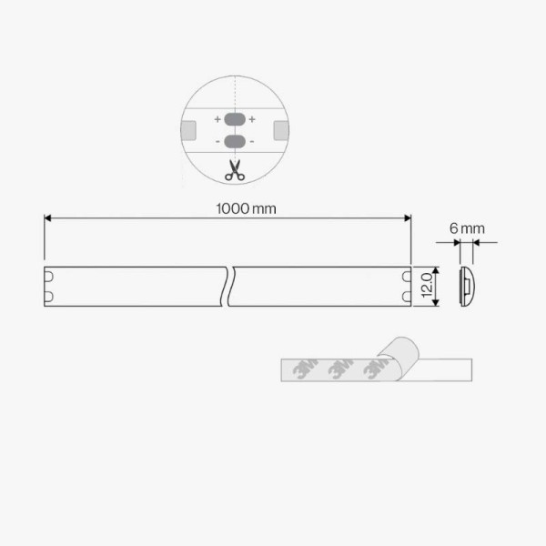 LED traka 230V 10W/m 120 SMD/m 5730 IP44