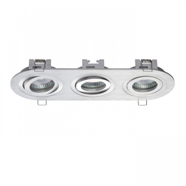 LED UGRADBENA USMJERENA SVJETILJKA 3xMR16 12V brušeni aluminij