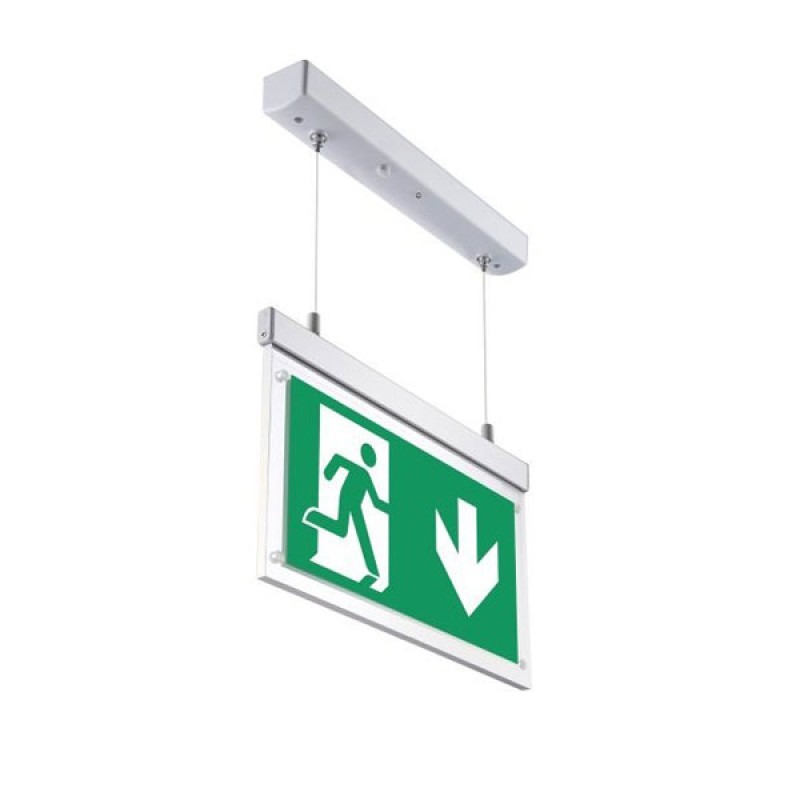 LED VISEĆA PANIK SVJETILJKA 3.6V 2W - PVC piktogram IP20
