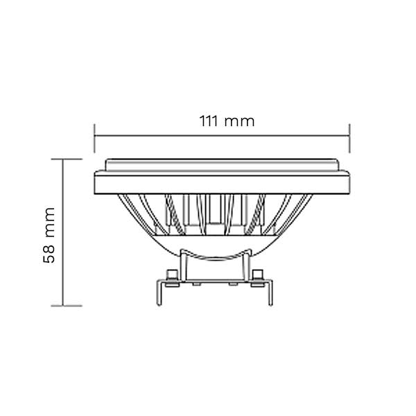 LED ŽARULJA AR111/G53 11W 230V EPISTAR 36° 990lm