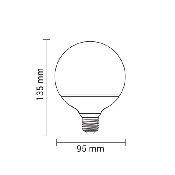 LED žarulja E27 12W G95 1050 lm LED žarulje - iDEAL LED | Led žarulje - LED rasvjeta iDEAL LED | Led žarulje - LED rasvjeta