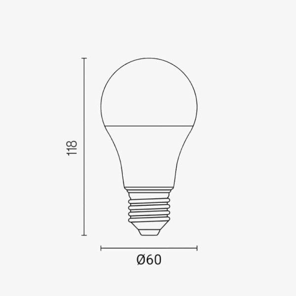 LED žarulja E27 A60 9W 800 lm Mikrovaln...