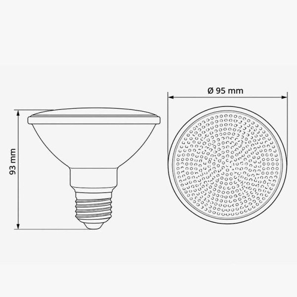 LED žarulja E27 COB PAR30 15W 1350lm 38° IP20 LED žarulja E27 COB PAR30 15W 1350lm 38° IP20