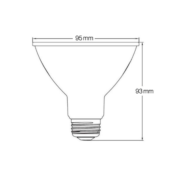 LED ŽARULJA E27 COB PAR30 15W IP20 230V 1350lm 38°