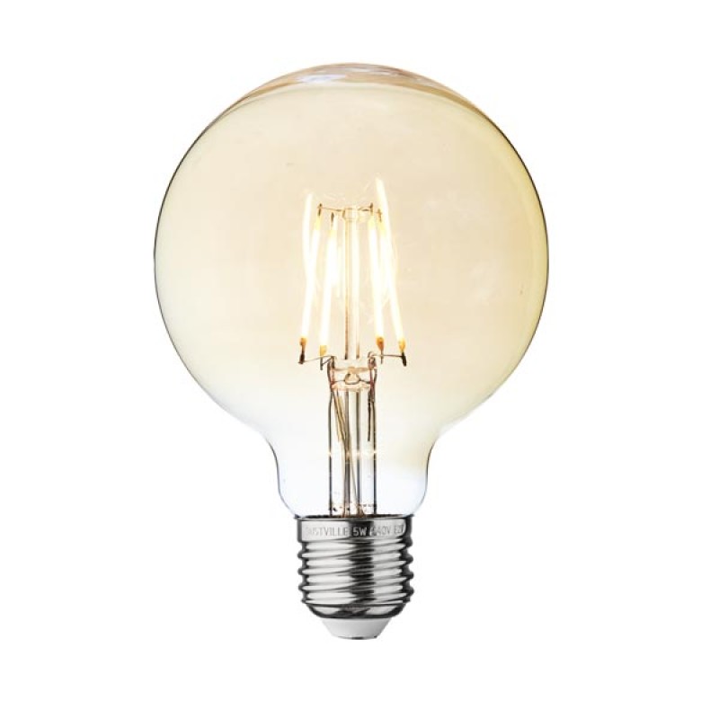 LED ŽARULJA E27 G95 8W zlatno staklo Dimabilna Filament 2800-3200K