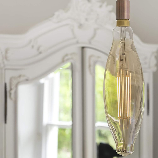 LED ŽARULJA E27 G95 8W zlatno staklo Dimabilna Filament 2800-3200K
