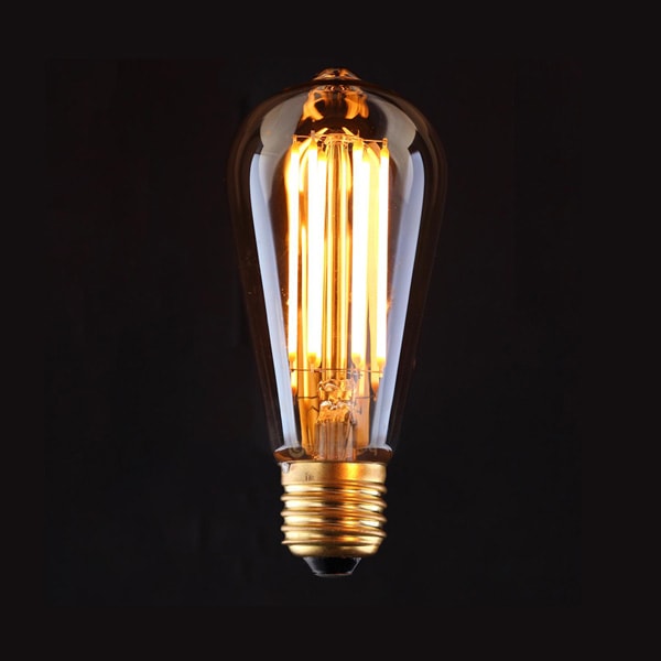 LED ŽARULJA E27 ST64 8W FILAMENT ZLATNA 3200K Dimabilna