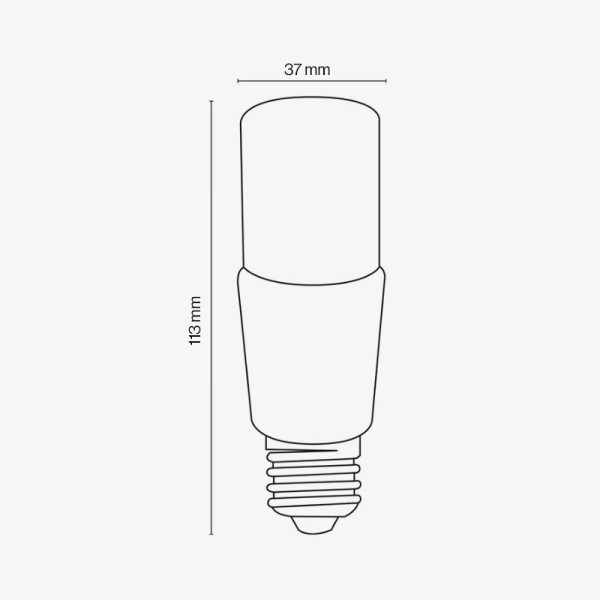 LED ŽARULJA E27 STICK T37 9W 230V CCT 3000/4000/6500K