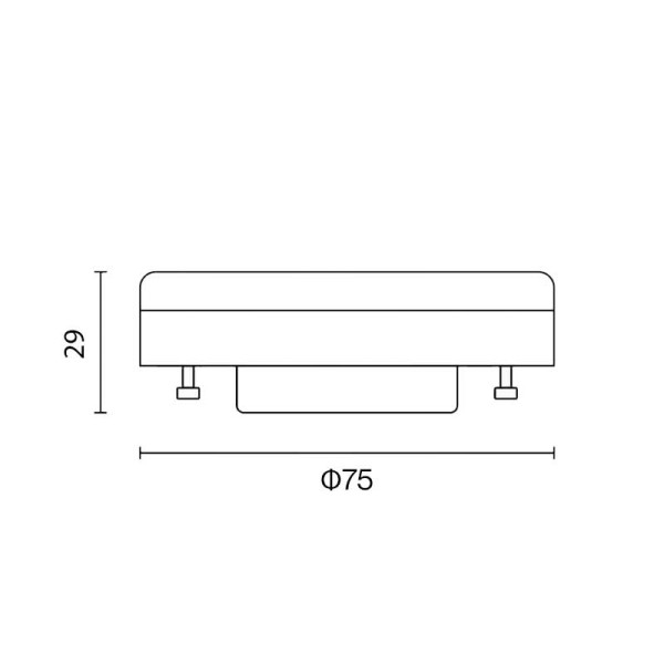 Led žarulja GX53 6W 490 lm 110° 230V