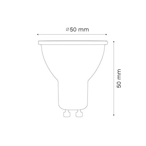 LED žarulja Spot GU10 staklena 6W 220-240V 700lm Dimabilna