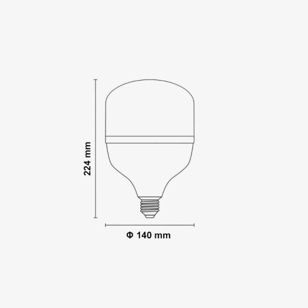 LED žarulja visoke učinkovitosti E27 45W  5000Lm