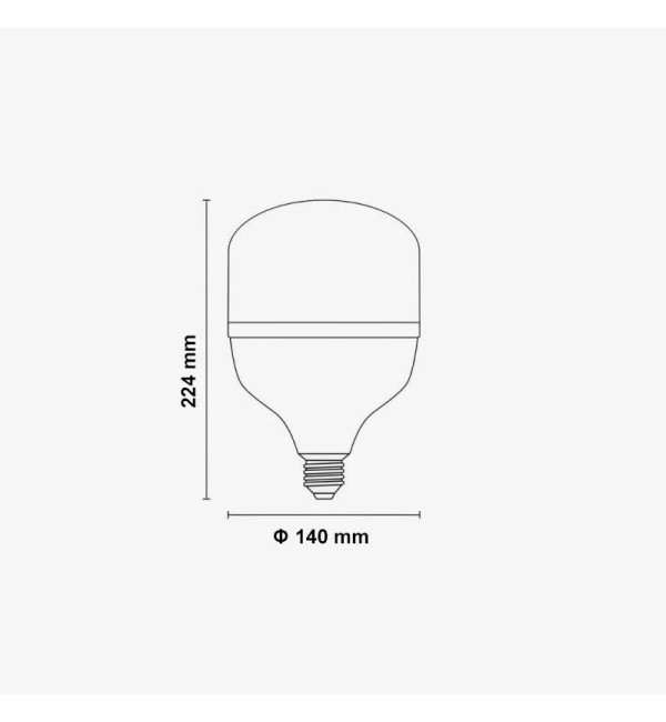 LED žarulja visoke učinkovitosti E27 45W  5000Lm