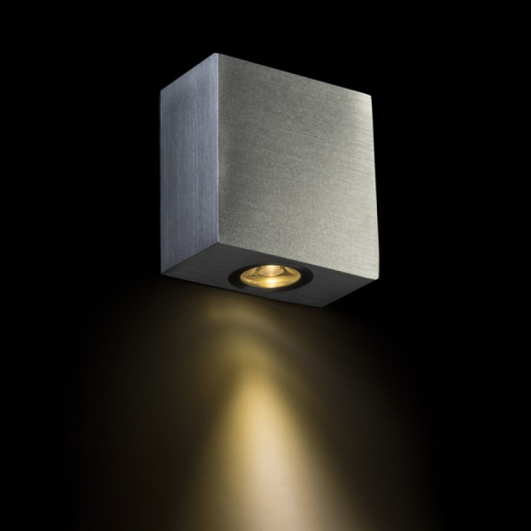 LED ZIDNA NADGRADNA RASVJETA Tico aluminij 230V LED 3W IP20 3000K 190 lm Ra 80
