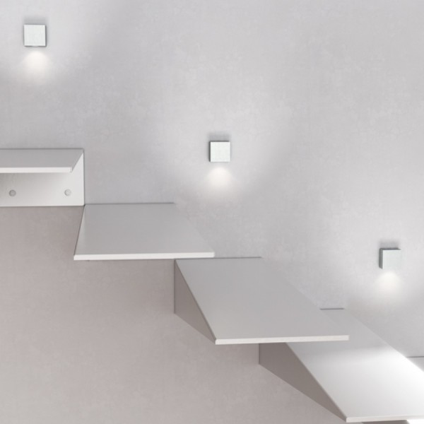 LED ZIDNA NADGRADNA RASVJETA Tico aluminij 230V LED 3W IP20 3000K 190 lm Ra 80