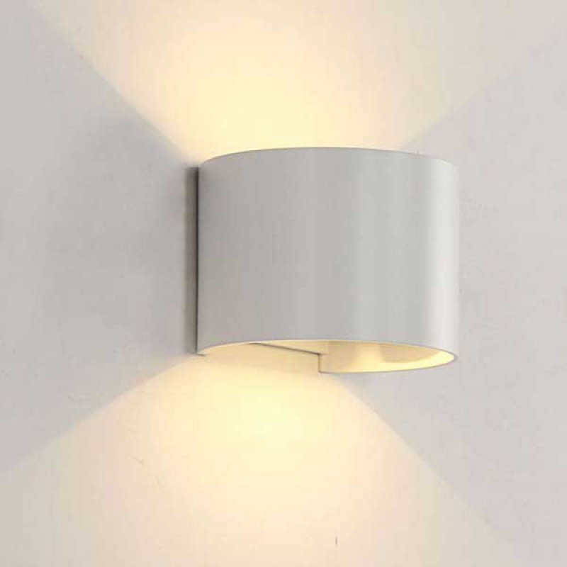 LED zidna nadgradna svjetiljka ovalna 2X5W 4000K IP54 