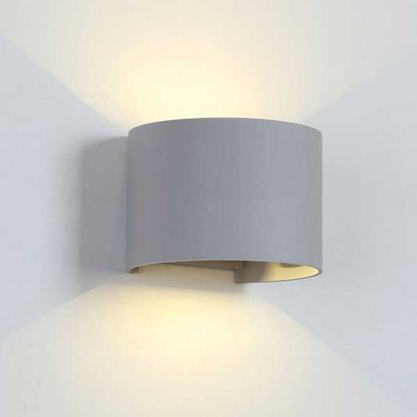 LED zidna nadgradna svjetiljka ovalna 2X5W 4000K IP54 