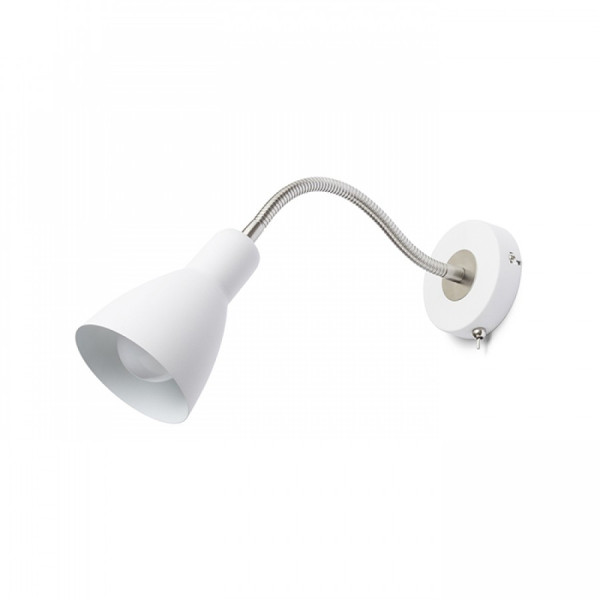 LED zidna svjetiljka Kaya bijela mat nikl 230V E27