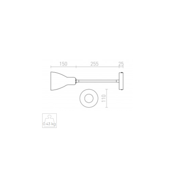 LED zidna svjetiljka Kaya bijela mat nikl 230V E27