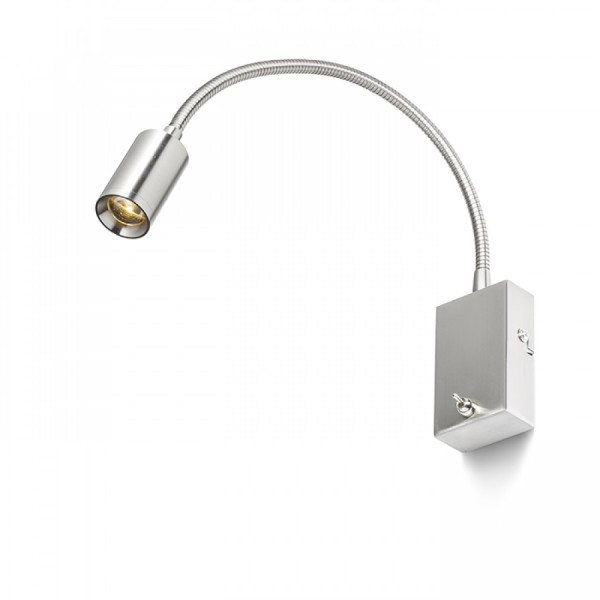 LED zidna svjetiljka mat nikl 230V LED 3W 40° 3000K 240 lm Ra 80