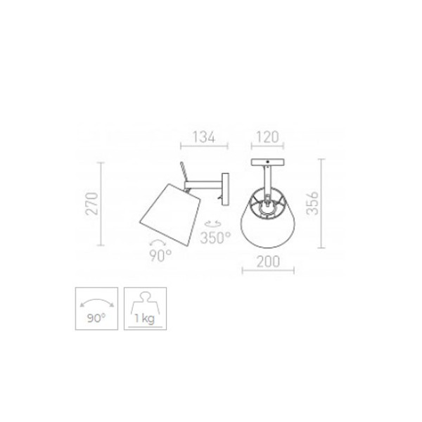 LED ZIDNA USMJERENA SVJETILJKA Jersey bijela krom 230V E27 42W LED unutarnja rasvjeta R11976 - iDEAL LED | Led žarulje - LED rasvjeta iDEAL LED | Led žarulje - LED rasvjeta LED ZIDNA USMJERENA SVJETILJKA Jersey bijela krom 230V E27 42W