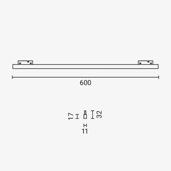 Linearna LED svjetiljka 20W 1200 lm za magnetnu tračnu šinu M05 Linearna LED svjetiljka 20W 1200 lm za magnetnu tračnu šinu M05