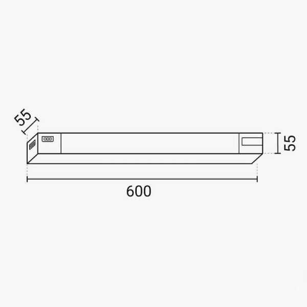 Linearna LED svjetiljka 24W CCT odabir boje svjetlosti - serijski poveziva