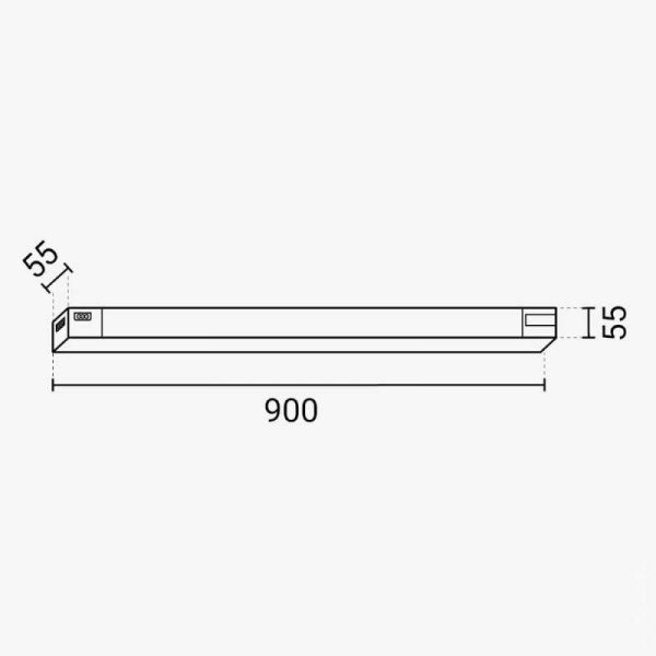 Linearna LED svjetiljka 36W CCT odabir boje svjetlosti - serijski poveziva